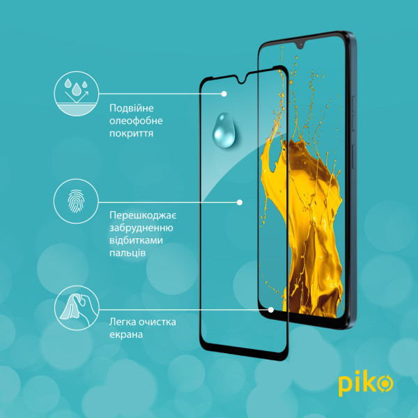 Фото - Захисне скло для смартфону Piko 9H for Moto G06 / G06 Power Black (1283126630989)