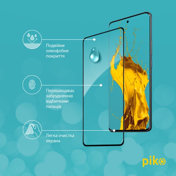 Фото - Захисне скло для смартфону Piko 9H for Xiaomi Poco M8 Black (1283126634512)