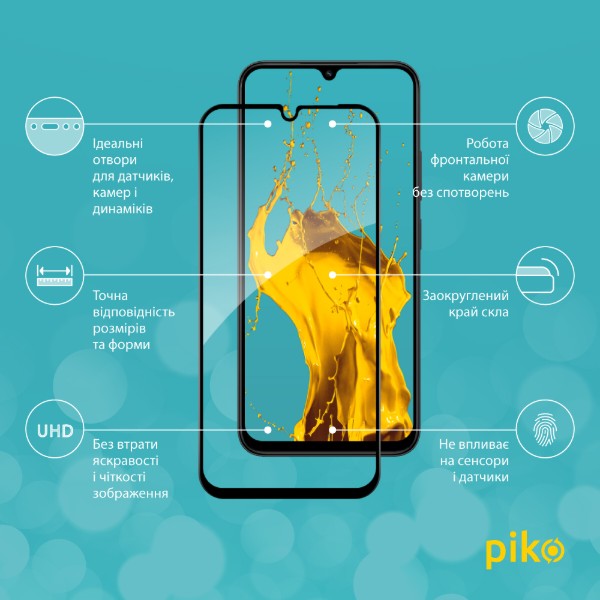 Фото - Защитное стекло для смартфона Piko 9H for Xiaomi Redmi 15C / Redmi 15C 4G / Poco C85 4G Black (1283126625862)