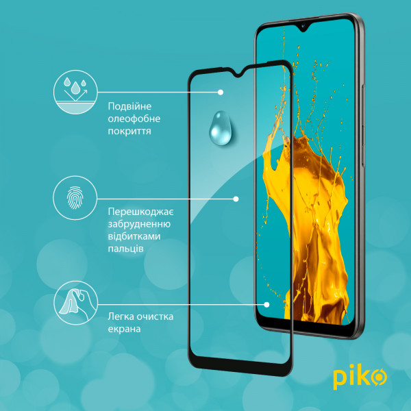 Фото - Захисне скло для смартфону Piko Full Glue for RealMe C25Y Black (1283126519284)