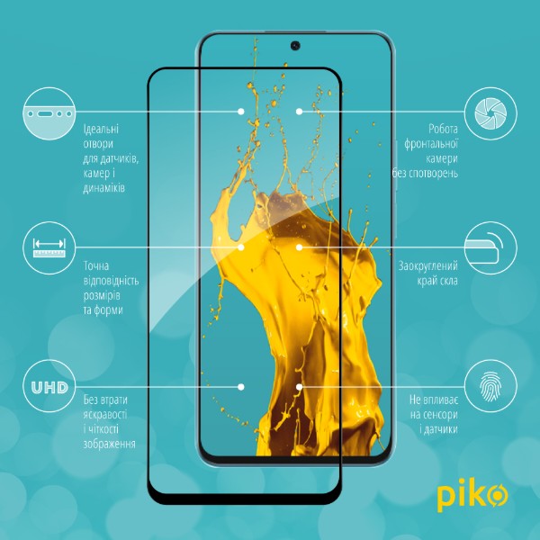 Фото - Захисне скло для смартфону Piko Full Glue for Honor X8A (1283126591167)