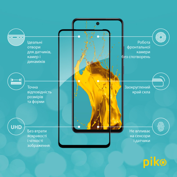 Фото - Защитное стекло для смартфона Piko 9H for Infinix Hot 50 4G / Hot 50 Pro Black (1283126602993)