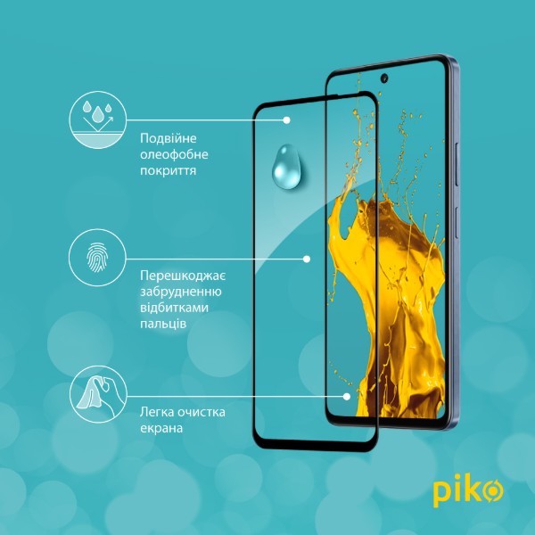 Фото - Захисне скло для смартфону Piko 9H for Infinix Hot 50 5G / Hot 50i / Smart 9 Black (1283126606922)
