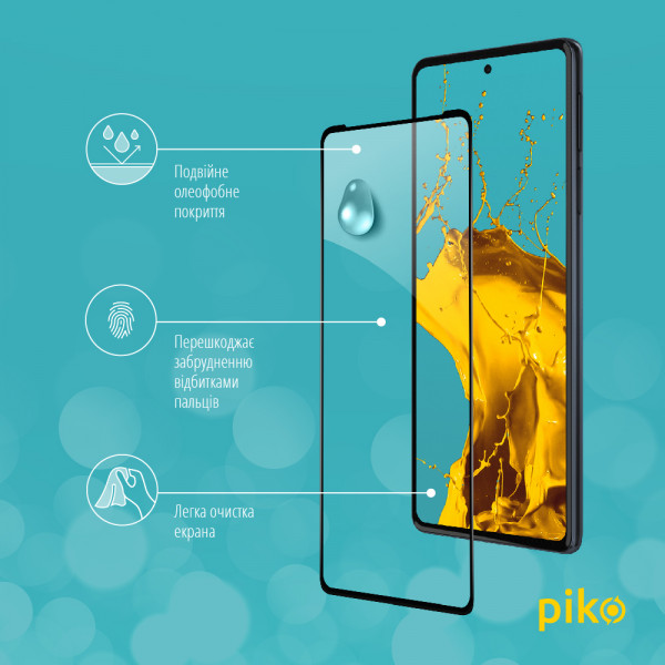 Фото - Захисне скло для смартфону Piko Full Glue for MOTO EDGE 30 Pro 5G Black (1283126528583)