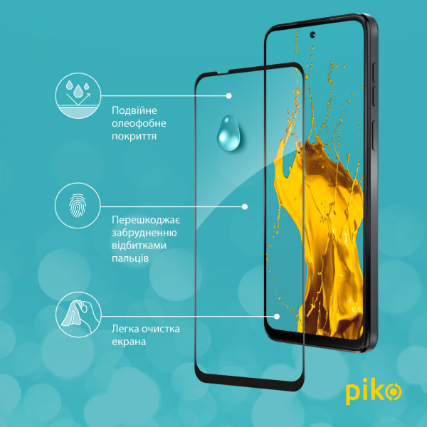 Фото - Захисне скло для смартфону Piko Full Glue for MOTO G14 Black (1283126577789)