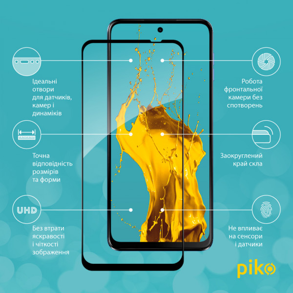 Фото - Захисне скло для смартфону Piko Full Glue for Moto G54 (1283126582448)