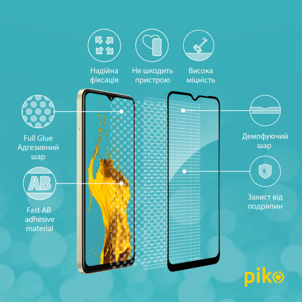 Фото - Защитное стекло для смартфона Piko Full Glue for Oppo A38 4G Black (1283126588617)