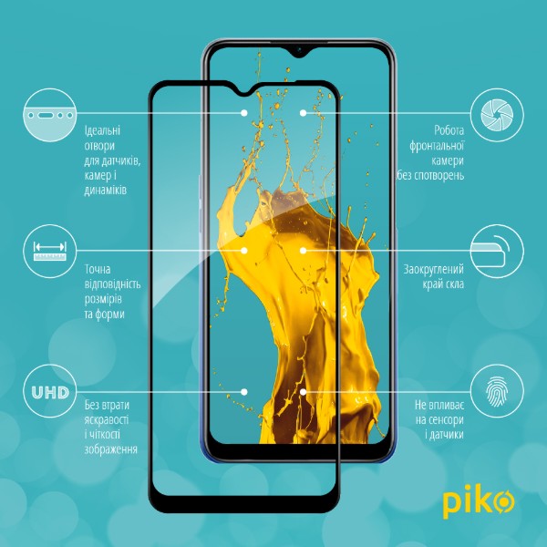 Фото - Захисне скло для смартфону Piko Full Glue for Oppo A55 5G Black (1283126522123)
