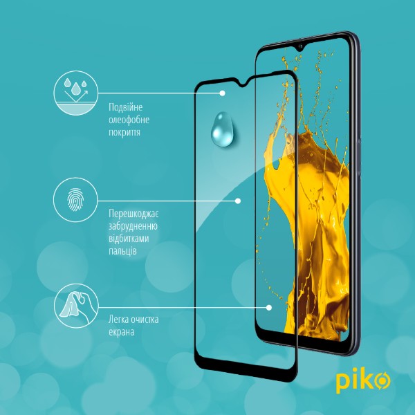 Фото - Захисне скло для смартфону Piko Full Glue for Oppo A55 5G Black (1283126522123)