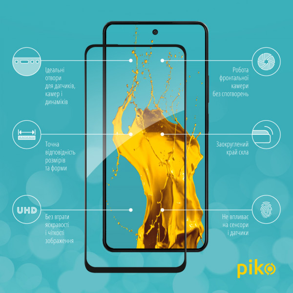 Фото - Захисне скло для смартфону Piko Full Glue for Oppo A58 4G (1283126583506)