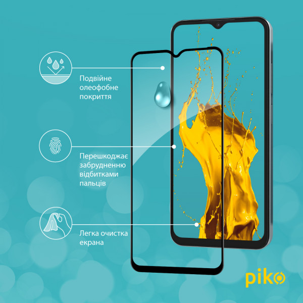 Фото - Захисне скло для смартфону Piko Full Glue for Xiaomi Poco M5 Black (1283126545108)