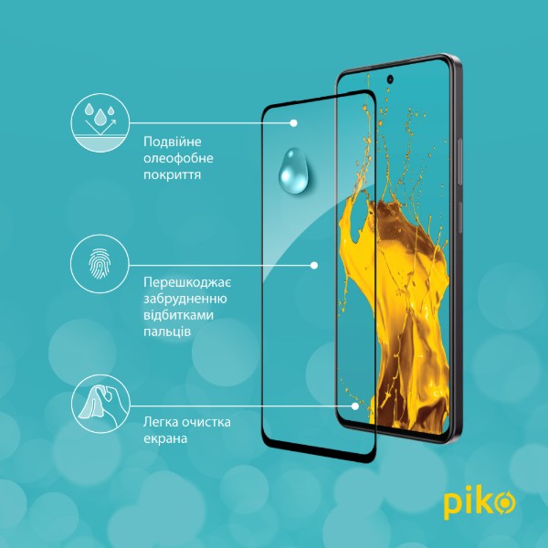 Фото - Защитное стекло для смартфона Piko 9H for Realme C75 Black (1283126608162)