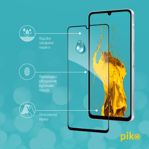 Фото - Захисне скло для смартфону Piko 9H for Samsung Galaxy A06 5G Black (1283126612992)