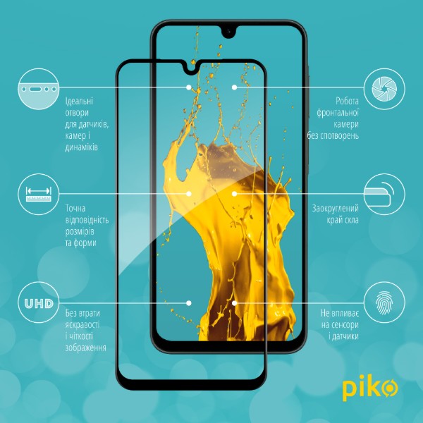 Фото - Защитное стекло для смартфона Piko Full Glue for Samsung A26 Black (1283126608049)