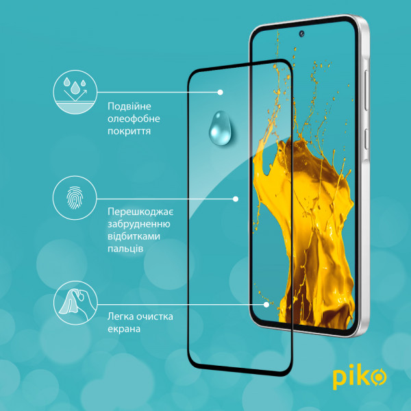 Фото - Захисне скло для смартфону Piko Full Glue for Samsung A55 (1283126588877)