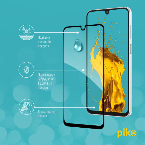 Фото - Захисне скло для смартфону Piko 9H for Samsung Galaxy F16 / A16 / M16 Black (1283126620263)