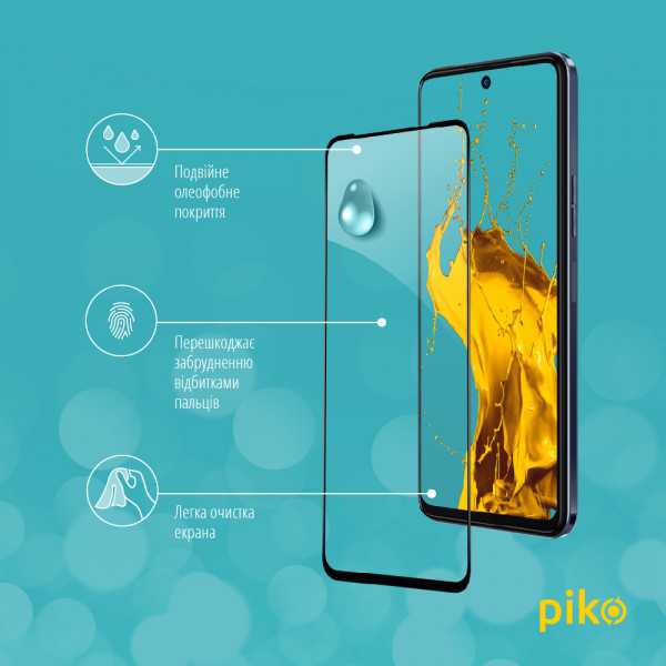 Фото - Захисне скло для смартфону Piko Full Glue for Tecno Camon 18 Premier Black (1283126529214)