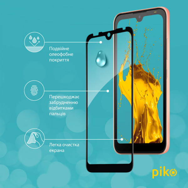 Фото - Захисне скло для смартфону Piko Full Glue for Tecno Pop 5 Go (1283126573385)