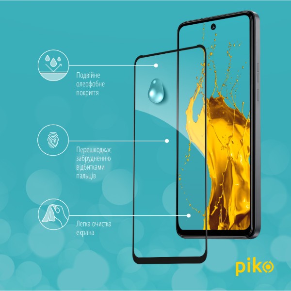 Фото - Защитное стекло для смартфона Piko Full Glue for Tecno Spark 20 Black (1283126589010)