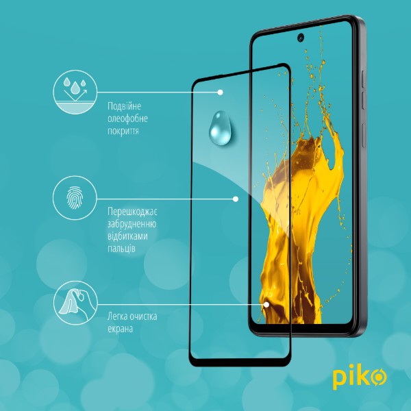 Фото - Защитное стекло для смартфона Piko Full Glue for Tecno Spark 20 Pro Black (1283126592423)