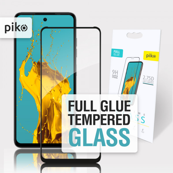 Фото - Защитное стекло для смартфона Piko Full Glue for Tecno Spark 20C Black Paper pack (1283126589089)