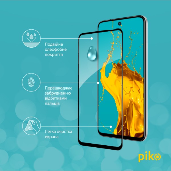 Фото - Защитное стекло для смартфона Piko 9H for Tecno Spark 30C Black (1283126599378)