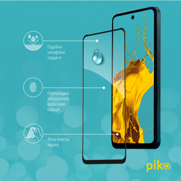 Фото - Защитное стекло для смартфона Piko Full Glue for Tecno Spark Go 2024 Black Paper pack (1283126589140)