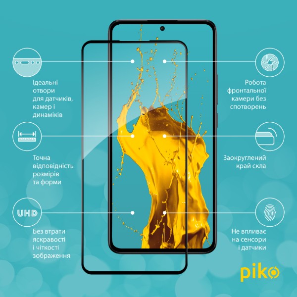 Фото - Защитное стекло для смартфона Piko Full Glue for Xiaomi 13T (1283126582561)