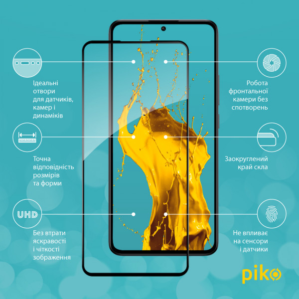 Фото - Защитное стекло для смартфона Piko Full Glue for Xiaomi 13T Pro (1283126582639)