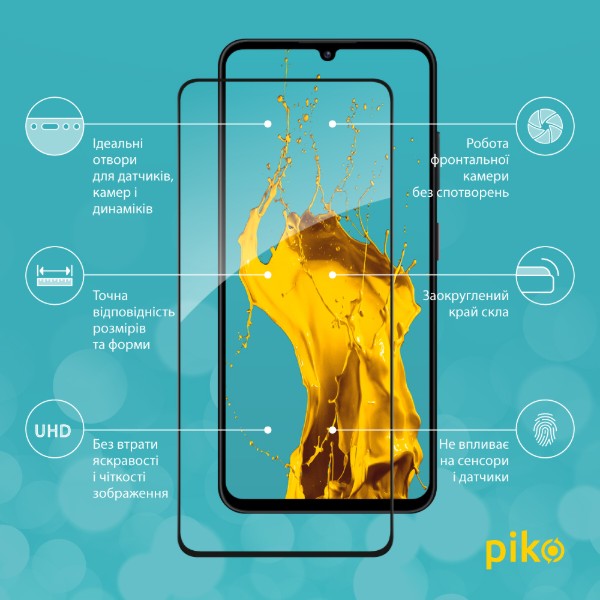 Фото - Захисне скло для смартфону Piko 9H for Xiaomi 14T Pro Black (1283126603440)