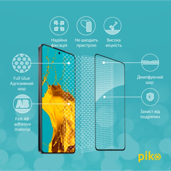 Фото - Захисне скло для смартфону Piko 9H for Xiaomi 14T Pro Black (1283126603440)