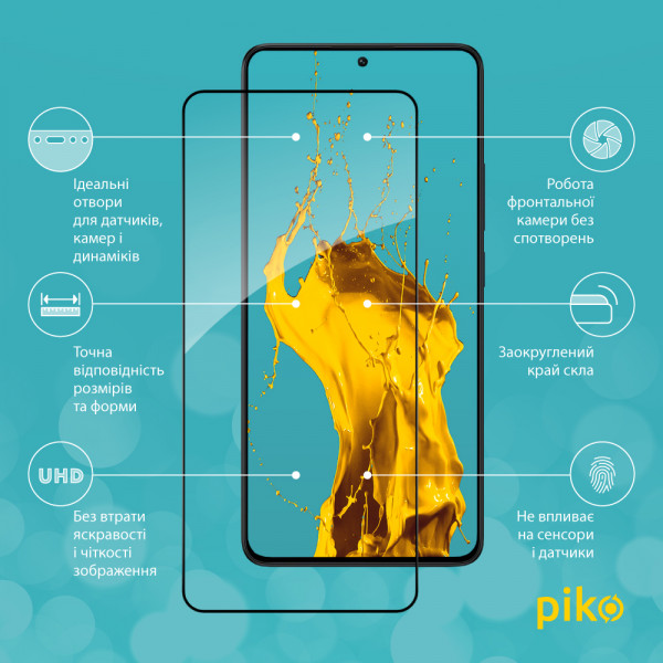 Фото - Захисне скло для смартфону Piko Full Glue for Xiaomi Poco X6 Pro (1283126588754)
