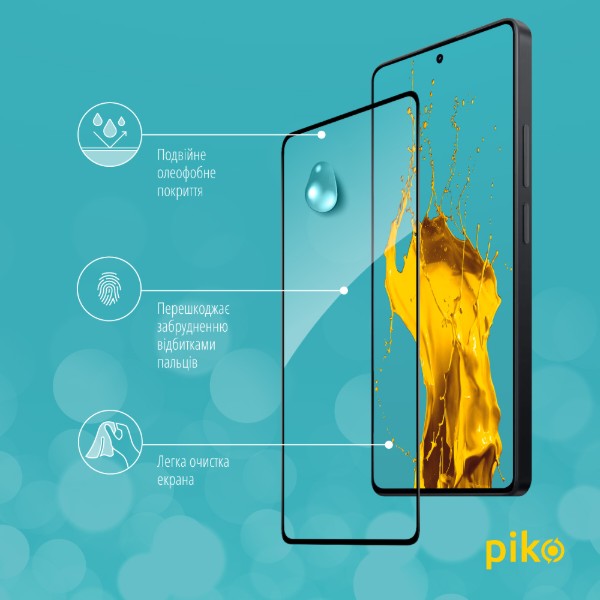 Фото - Захисне скло для смартфону Piko 9H for Xiaomi Redmi Note 14S 4G Black (1283126620843)