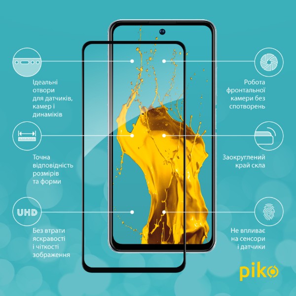 Фото - Защитное стекло для смартфона Piko Full Glue for ZTE V40S (1283126575709)