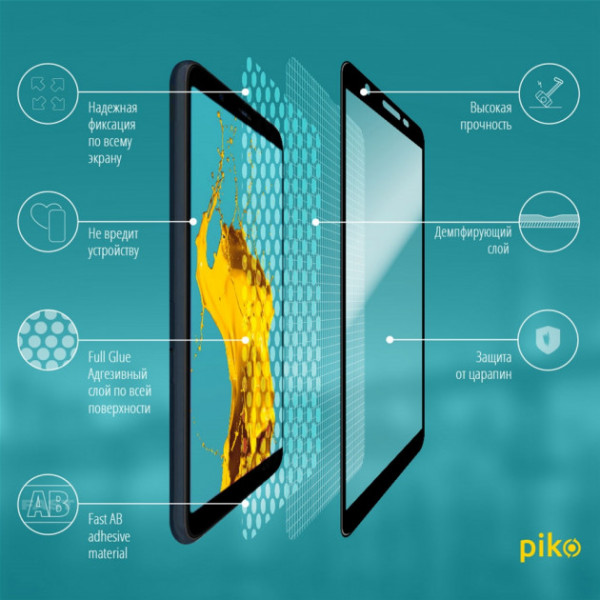 Фото - Захисне скло для смартфону Piko Samsung Galaxy A01 SM-A015 Black Full Glue, 0.3mm, 2.5D (1283126505041)