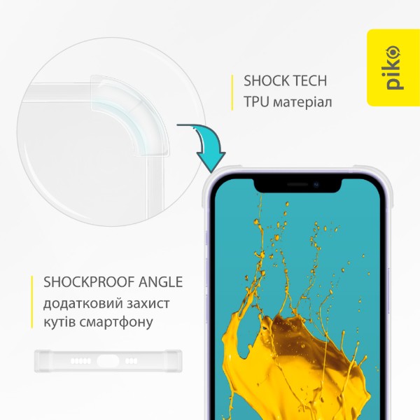 Фото - Чохол для смартфону Piko TPU Shockproof for Apple iPhone 12 Light (1283126610042)
