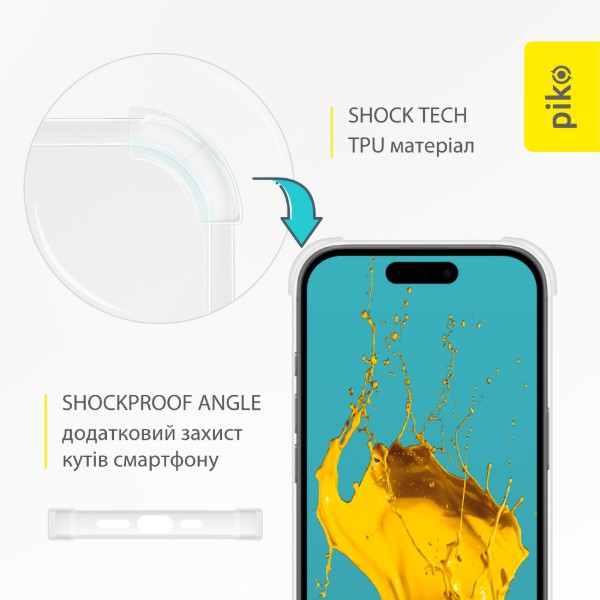 Фото - Чохол для смартфону Piko TPU Shockproof for Apple iPhone 16 Light (1283126610073)