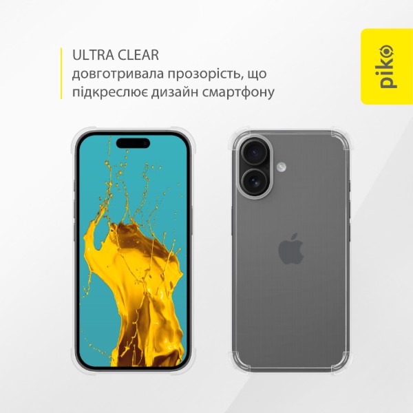 Фото - Чохол для смартфону Piko TPU Shockproof for Apple iPhone 16 Light (1283126610073)