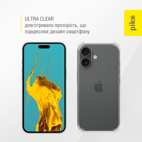 Фото - Чохол для смартфону Piko TPU Shockproof for Apple iPhone 16 Plus Light (1283126610080)