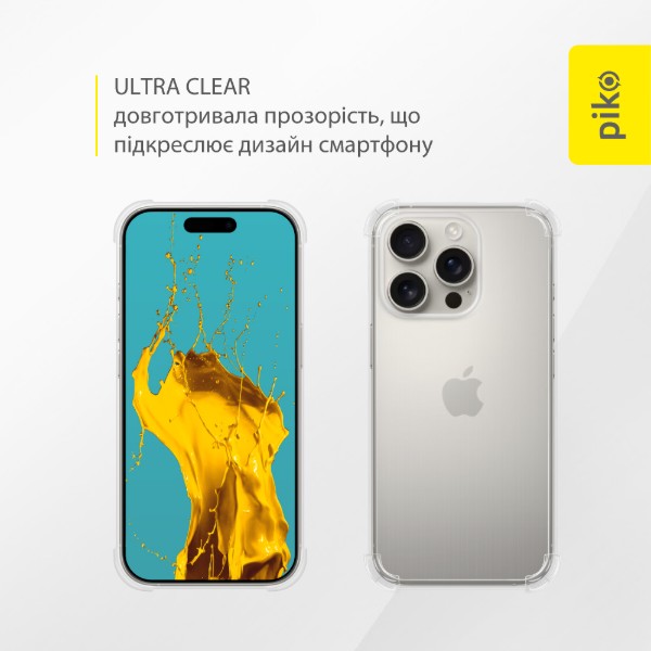 Фото - Чохол для смартфону Piko TPU Shockproof for Apple iPhone 16 Pro Light (1283126610097)