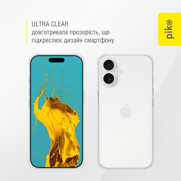 Фото - Чехол для смартфона Piko TPU Shockproof для Apple iPhone 17 светлый (1283126626340)