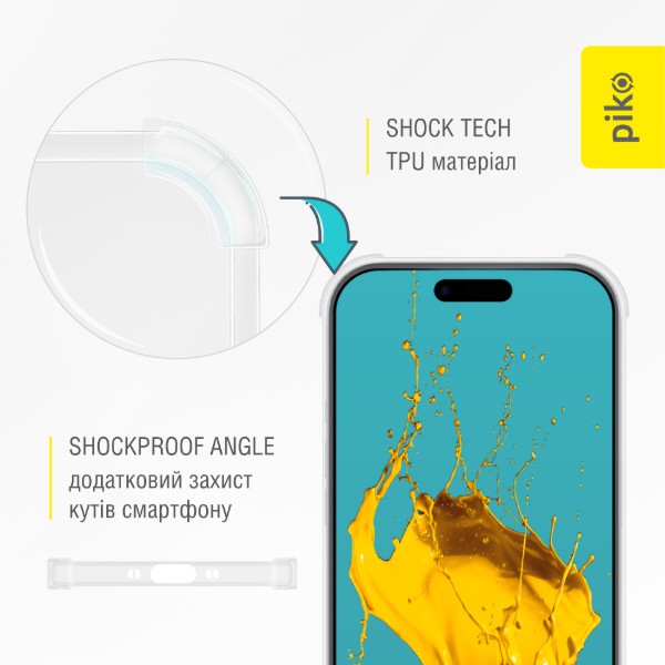 Фото - Чехол для смартфона Piko TPU Shockproof для iPhone 17 Air светлый (1283126626357)
