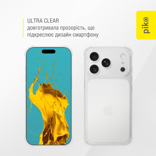Фото - Чехол для смартфона Piko TPU Shockproof для Apple iPhone 17 Pro светлый (1283126626364)