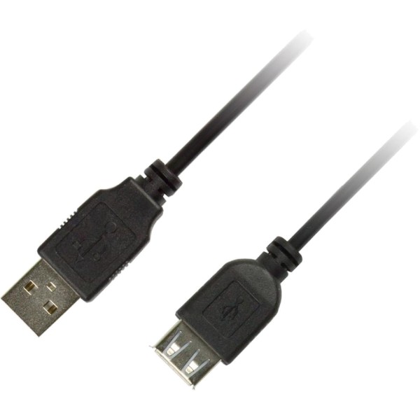 Фото - Кабель Piko USB 2.0 AM-AF 1.8m Black (1283126474125) Фото - Кабель Piko USB 2.0 AM-AF 1.8m Black (1283126474125)