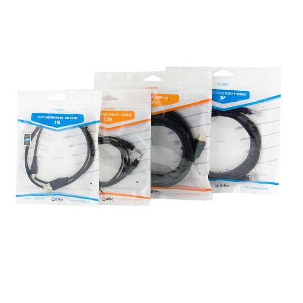 Фото - Кабель Piko USB 2.0 AM-AF 1.8m Black (1283126474125)