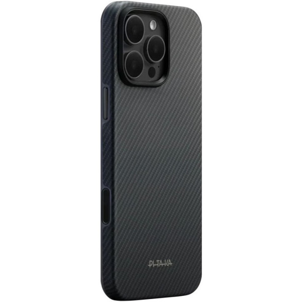 Фото - Чохол для смартфону Pitaka Summa UltraGuard Classic Twill 600D Black/Grey for iPhone 16 Pro Max (KI1603PMPA)