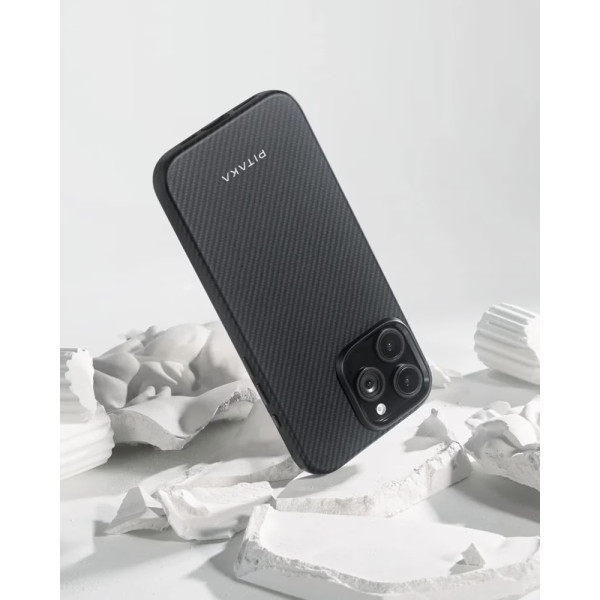 Фото - Чохол для смартфону Pitaka Summa UltraGuard Classic Twill 600D Black/Grey for iPhone 16 Pro Max (KI1603PMPA)