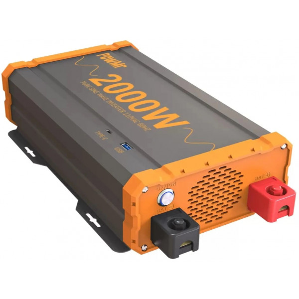 Фото - Інвертор автомобільний PowMr 24V 220V 2000W (POW-HV2K-24V)