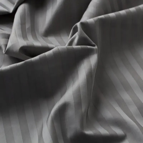 Фото - Комплект постільної білизни ТЕП СТРАЙП САТИН PREMIUM Grey (2-04800_34075)