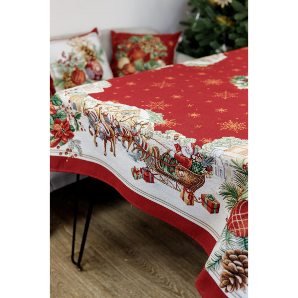 Фото - Подушка декоративная Прованс PRESENT Сани Санты 45х45 см (031442)